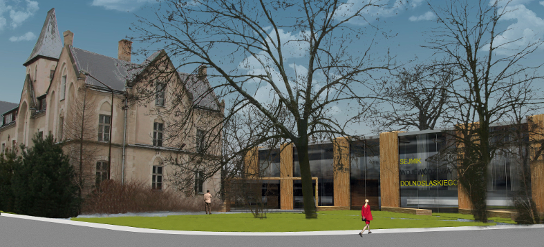 Budynek konferencyjno-biurowy autorstwa architektów z Wrocławia widok 04