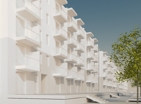 Budynek mieszkalny autorstwa architektów z Wrocławia widok 01