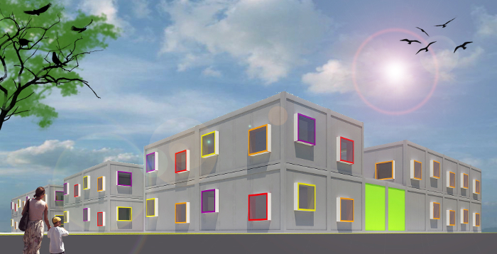 Przedszkole modulowe projektu amawa architekci z Wrocławia widok 02