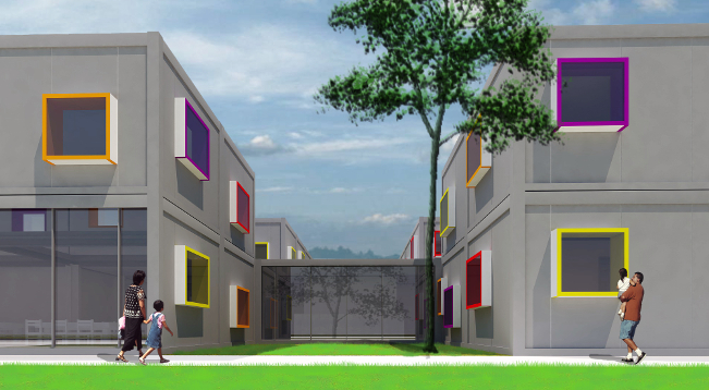 Przedszkole modulowe projektu amawa architekci z Wrocławia widok 03
