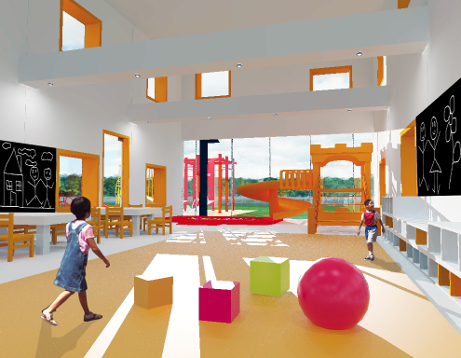 Przedszkole modulowe projektu amawa architekci z Wrocławia widok 06