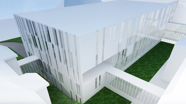 Projekt koncepcyjny szpitala architektów z Wrocławia widok 04 