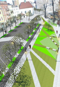 Projekt konkursowy autorstwa architektów z Wrocławia wizualizacja 02