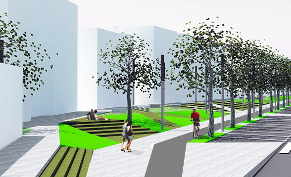 Projekt konkursowy autorstwa architektów z Wrocławia wizualizacja 03
