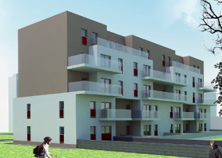 miniatura wizualizacji projektu budynku mieszkalnego architektów z Wrocławia